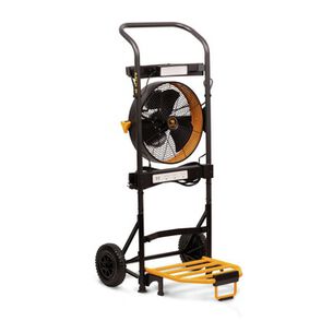 HAND TRUCKS AND DOLLIES | Mule 200 lbs. Capacity Hand Truck 5-in-1 Mobile Workshop with Integrated 3-Speed Fan and LED Light