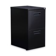 OFFICE CARTS AND STANDS | Alera 14.96 in. x 19.29 in. x 27.75 in. 2 Legal/Letter-Size File Drawers Left or Right File Pedestal - Black