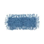 MOPS | Boardwalk 18 in. x 5 in. Cotton/Synthetic Looped-End Mop Head - Blue