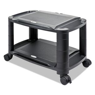 | Alera ALEU3N1BL 21.63 in. x 13.75 in. x 24.75 in. 3 Shelves 1 Drawer Plastic Cart/Stand - Black/Gray