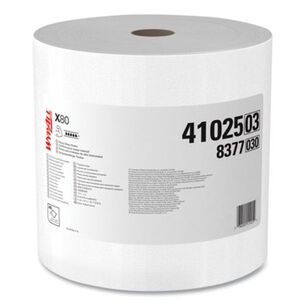 PRODUCTS | WypAll 41025 12.4 in. x 12.2 in. Power Clean Jumbo Roll X80 Heavy Duty Cloths - White (475/Roll)