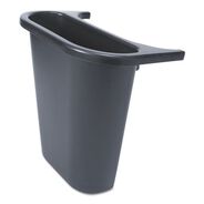  | Rubbermaid Commercial Rectangular Saddle Basket Recycling Bin - Black