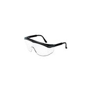 EYE PROTECTION | MCR Safety Stratos Safety Glasses - Black Frame Clear Lens (12/Box)
