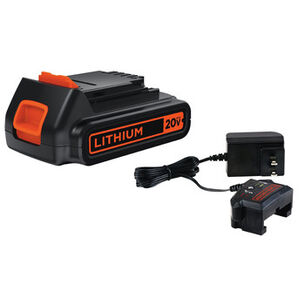 BATTERY AND CHARGER STARTER KITS | Black & Decker 20V MAX 1.5 Ah Lithium-Ion Battery and Charger Kit