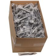 CUTLERY | Pactiv Corp. MKFE Individually Wrapped Heavyweight Plastic Meadoware Cutlery Fork - Black (1000/Carton)