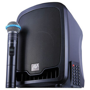 PRODUCTS | AmpliVox 12V Compact Bluetooth Cordless/Corded Wireless Portable Media Player Media System - Black