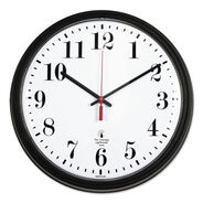 PRODUCTS | Chicago Lighthouse 13.75 in. Overall Diameter 1 AA Black Quartz Contract Clock - Black Case