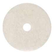 DUSTERS | Boardwalk BWK4017NAT 17 in. Diameter Natural Burnishing Floor Pads - White (5/Carton)