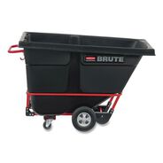 MATERIAL HANDLING | Rubbermaid Commercial 1/2 cu-yd. 850 lb. Capacity Rotomolded Rectangular Plastic Tilt Truck (Black)