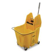 PRODUCTS | Carlisle 35 qt OmniFit Mop Bucket with Down Press Wringer - Yellow