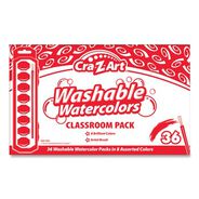 ARTS AND CRAFTS | Cra-Z-Art Washable Watercolor Classroom Pack - Assorted Colors (36/Box)