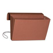 PRODUCTS | Smead 5.25 in. Expansion 1 Section Expanding Wallet With Elastic Cord - Redrope/Legal Size (10/Box)