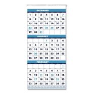 PRODUCTS | House of Doolittle 3640 14-Month: Dec 2025 to Jan 2027 12.25 in. x 26 in. Vertical Orientation Recycled Three-Month Format Wall Calendar - White Sheets