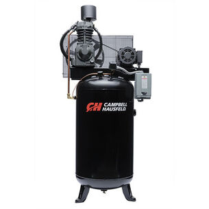 PRODUCTS | Campbell Hausfeld CE7001 7.5 HP Two-Stage 80 Gallon Oil-Lube 3 Phase Stationary Vertical Air Compressor