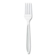 CUTLERY | SOLO HSWFX-0007 Impress Heavyweight Full-Length Polystyrene Fork - White (100/Box, 10 Boxes/Carton)