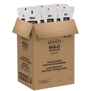 FOOD TRAYS CONTAINERS LIDS | SOLO P250N 2.5 oz Portion Containers - Translucent (2500/Carton)