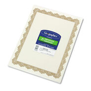 PRODUCTS | Geographics 8.5 x 11 Parchment Paper Certificates - Optima Gold/White Border (25/Pack)