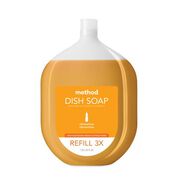 FACILITY MAINTENANCE SUPPLIES | Method 328103 54 oz Dish Soap Refill Tub - Clementine Scent (4/Carton)