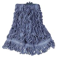 MOPS | Rubbermaid Commercial Super Stitch Blend Medium Cotton/Synthetic Mop Head - Blue (6/Carton)