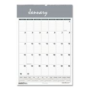 CALENDARS AND PLANNERS | House of Doolittle 8.5 in. x 11 in. 12-Month (Jan-Dec 2026) Bar Harbor Recycled Wirebound Monthly Wall Calendar - White/Blue/Gray Sheets