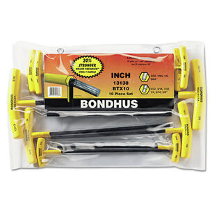 OTHER SAVINGS | Bondhus 10-Piece Balldriver with T-Handle Hex-Key Driver Set, Pouch