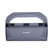 PAPER AND DISPENSERS | Boardwalk 17.25 in. x 3.13 in. x 11.75 in. Toilet Seat Cover Dispenser - Smoke Black