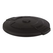 PRODUCTS | Suncast Commercial Utility Trash Can Lid for 32 gal Trash Can, 22.22-in Diameter x 3-in, Black