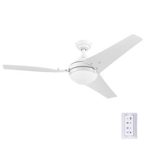  | Honeywell 52 in. Remote Control Contemporary Indoor LED Ceiling Fan with Light - Bright White