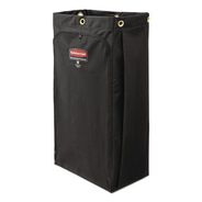 UTILITY CARTS | Rubbermaid Commercial 2202530 10.5 in. x 16.8 in. x 33 in. 30 Gallon Fabric Cleaning Cart Bag for Rubbermaid Commercial Housekeeping and Janitorial Carts - Black (4/Carton)