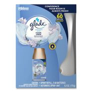 PRODUCTS | Glade Clean Linen Automatic Spray Starter Kit - White/Gold (4/Carton)