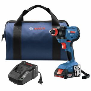 IMPACT DRIVERS | Bosch 18V Freak Lithium-Ion 1/4 in. and 1/2 in. Cordless Two-In-One Bit/Socket Impact Driver Kit (2 Ah)