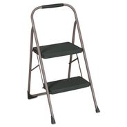 PRODUCTS | Cosco 20.5 in. Working Height 22 in. Spread 200 lbs. Capacity 2-Step Big Step Folding Stool - Black/Gray