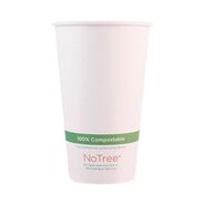 CUPS AND LIDS | World Centric 16 oz. NoTree Paper Hot Cups - Natural (1000/Carton)