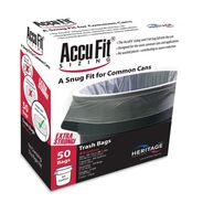 PRODUCTS | AccuFit 37 in. x 50 in. 44 gal. 0.9 mil Linear Low Density Can Liners with AccuFit Sizing - Clear (50/Box)