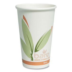  | SOLO Bare by Solo Eco-Forward 16 oz. Recycled Content PCF Paper Hot Cups (1000/Carton)