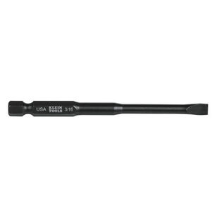 DRILL ACCESSORIES | Klein Tools 5-Piece 3/16 in. Slotted 3-1/2 in. Power Driver Bit Set