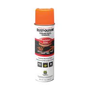 PAINTING | Rust-Oleum 203027V 17 oz. Aerosol Can Industrial Choice M1600 System Solvent-Based Precision Line Marking Paint - Flat Fluorescent Orange (12/Carton)