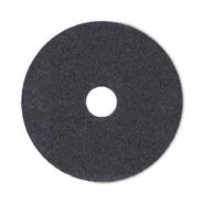 CLEANING AND SANITATION ACCESSORIES | Boardwalk BWK4017HIP 17 in. Diameter High Performance Stripping Floor Pads - Black (5/Carton)