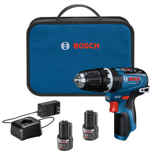 PRODUCTS | Factory Reconditioned Bosch 12V Max Brushless Lithium-Ion 3/8 in. Cordless Hammer Drill Driver Kit with 2 Batteries (2 Ah)