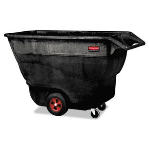PRODUCTS | Rubbermaid Commercial 1250 lbs. Capacity Rectangular Structural Foam Tilt Truck - Black