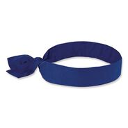 PRODUCTS | Ergodyne Chill-Its 6700 One Size Fits Most Cooling Bandana Polymer Tie Headband - Solid Blue