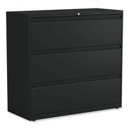 OFFICE FILING CABINETS AND SHELVES | Alera 42 in. x 18.63 in. x 40.25 in. 3 Legal/Letter/A4/A5 Size Lateral File Drawers - Black