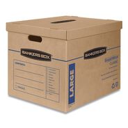 BOXES AND BINS | Bankers Box SmoothMove 17 in. x 21 in. x 17 in. Half Slotted Container Classic Moving/Storage Boxes - Large, Brown/Blue (5/Carton)