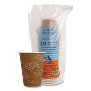 CUPS AND LIDS | World Centric 12 oz. Paper Hot Cups - Natural (20/Pack)