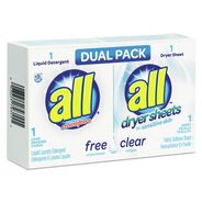 PRODUCTS | Surf Free Clear HE Liquid Laundry Detergent/Dryer Sheet Dual Vend Pack (100/Carton)