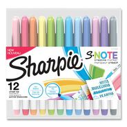 PENS PENCILS AND MARKERS | Sharpie S-Note Chisel Tip Creative Markers - Assorted Ink/Barrel Colors (12/Pack)