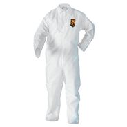 SAFETY EQUIPMENT | Ansell A20 Breathable Particle Protection Coveralls with Zip Closure - Extra Large, White (24/Carton)