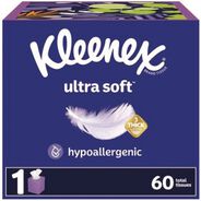 TISSUES | Kleenex Ultra Soft 3-Ply Facial Tissue - White (18/Carton)