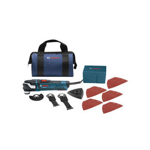 DOLLARS OFF | Factory Reconditioned Bosch Multi-X 3.0 Amp StarlockPlus Oscillating Tool Kit w/Snap-In Blade Attachment