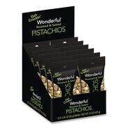 SNACKS | Paramount Farms 1.5 oz Wonderful Pistachios In-Shell - Roasted and Salted (12/Box)